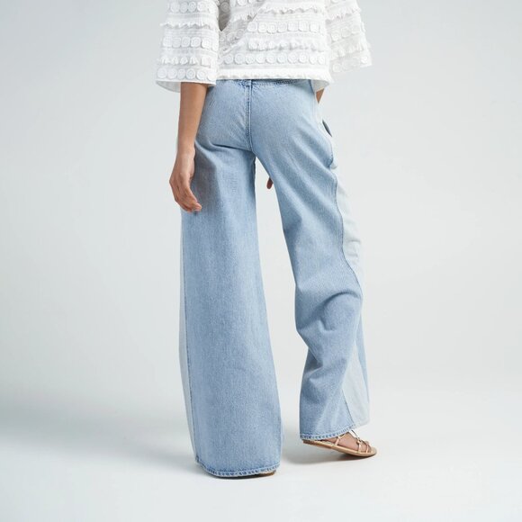 Daily Blue Easy Jeans Wide Leg Pacific Blue Wash Size 28 - Picture 2 of 13